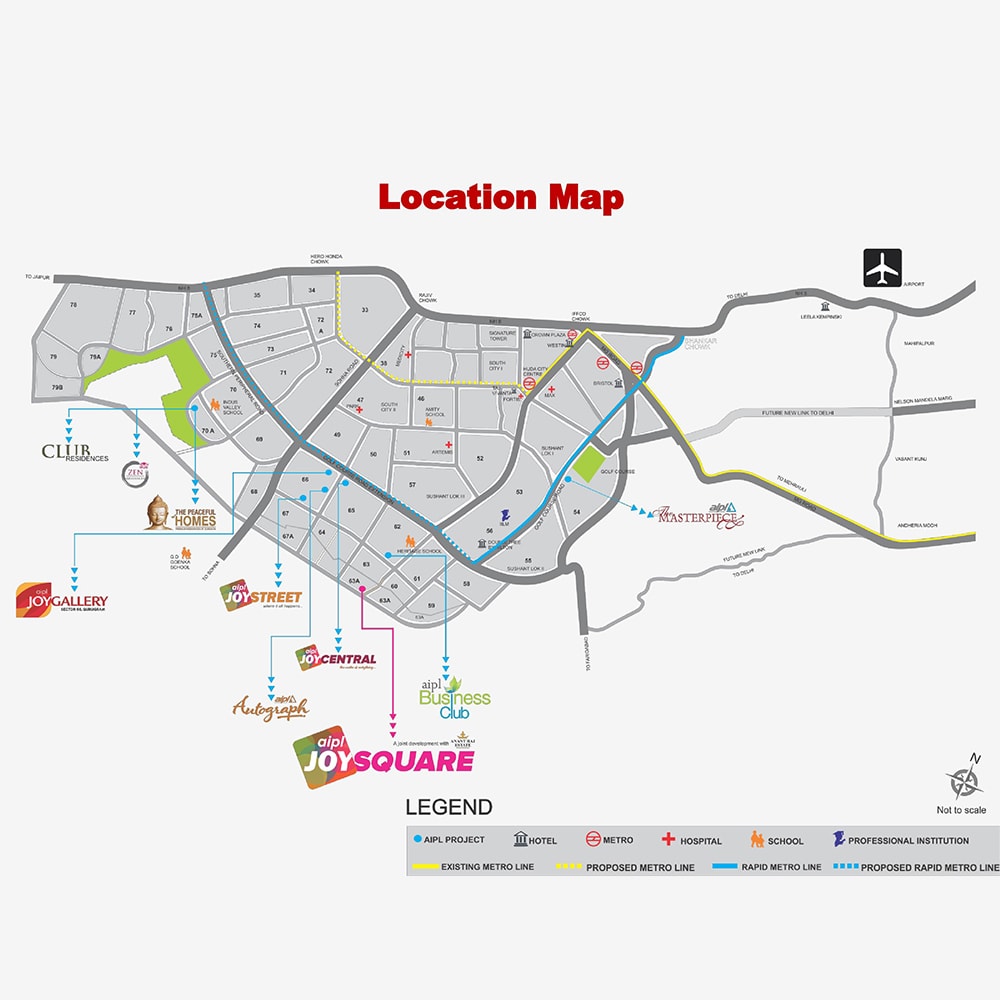 aipl joy square sector 63a gurgaon
