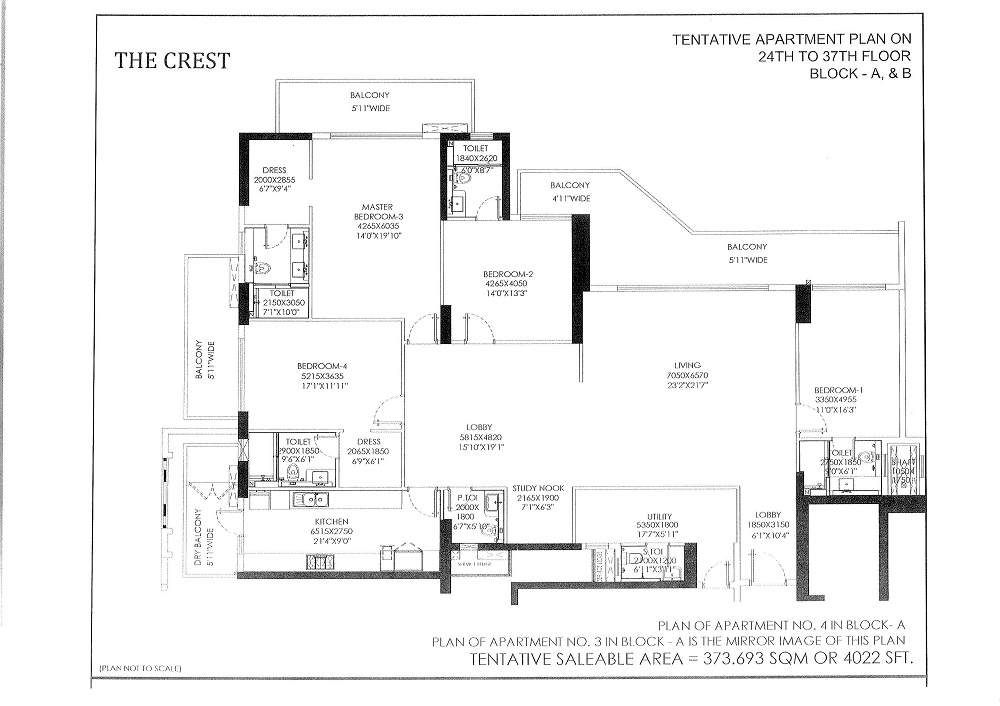 dlf the crest apartments floor plan gurgaon