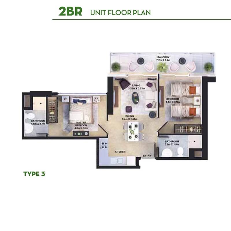 damac golf vita apartments price