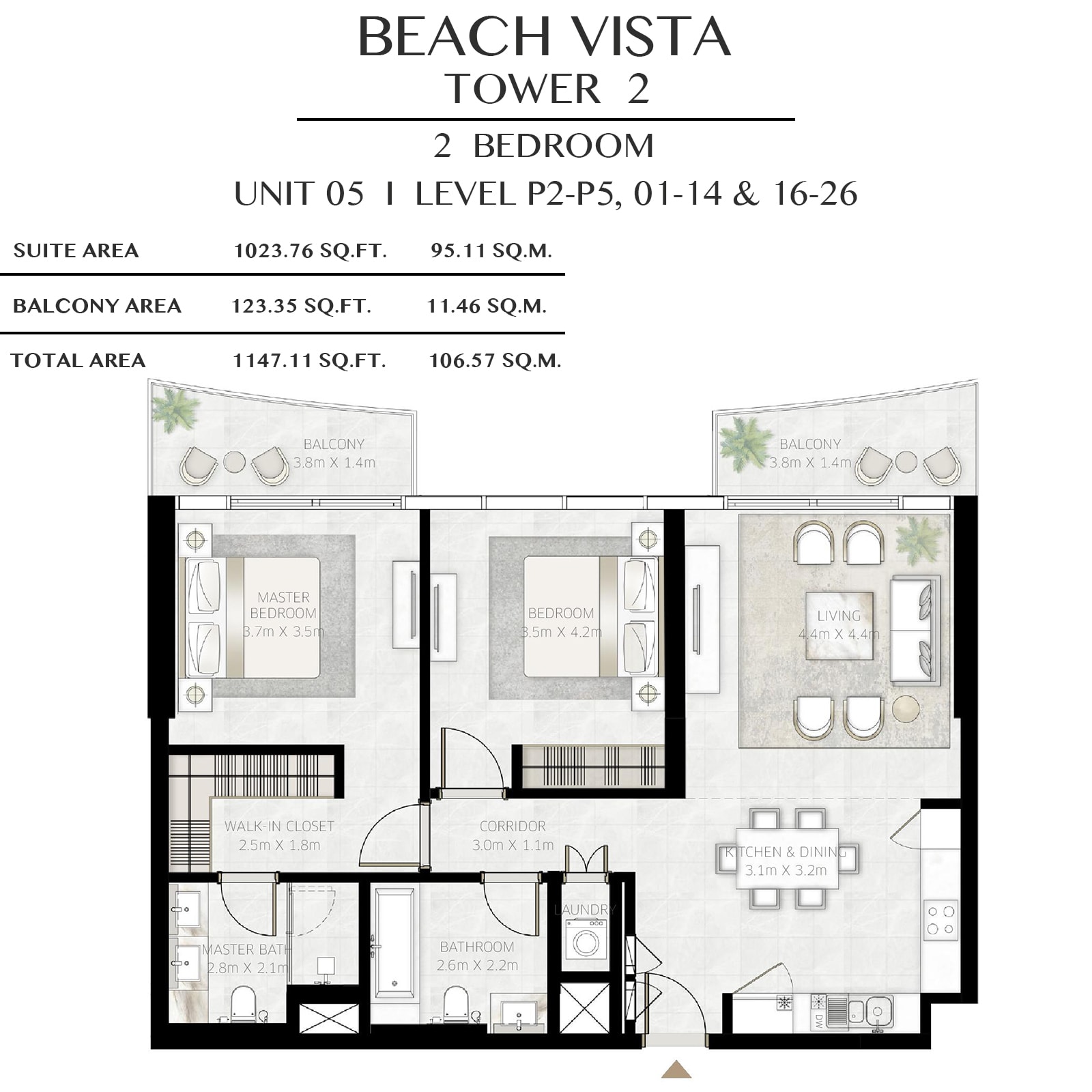 emaar beach vista apartments price dubai