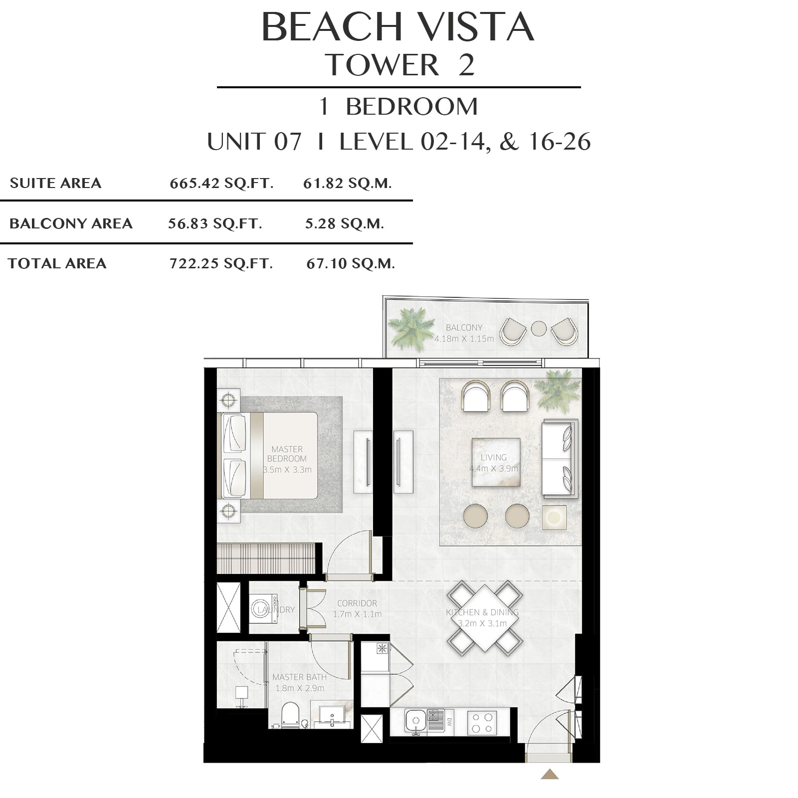 emaar beach vista apartments price dubai