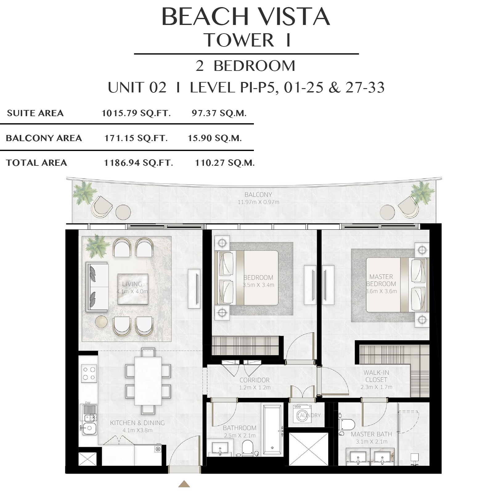 emaar beach vista apartments price dubai