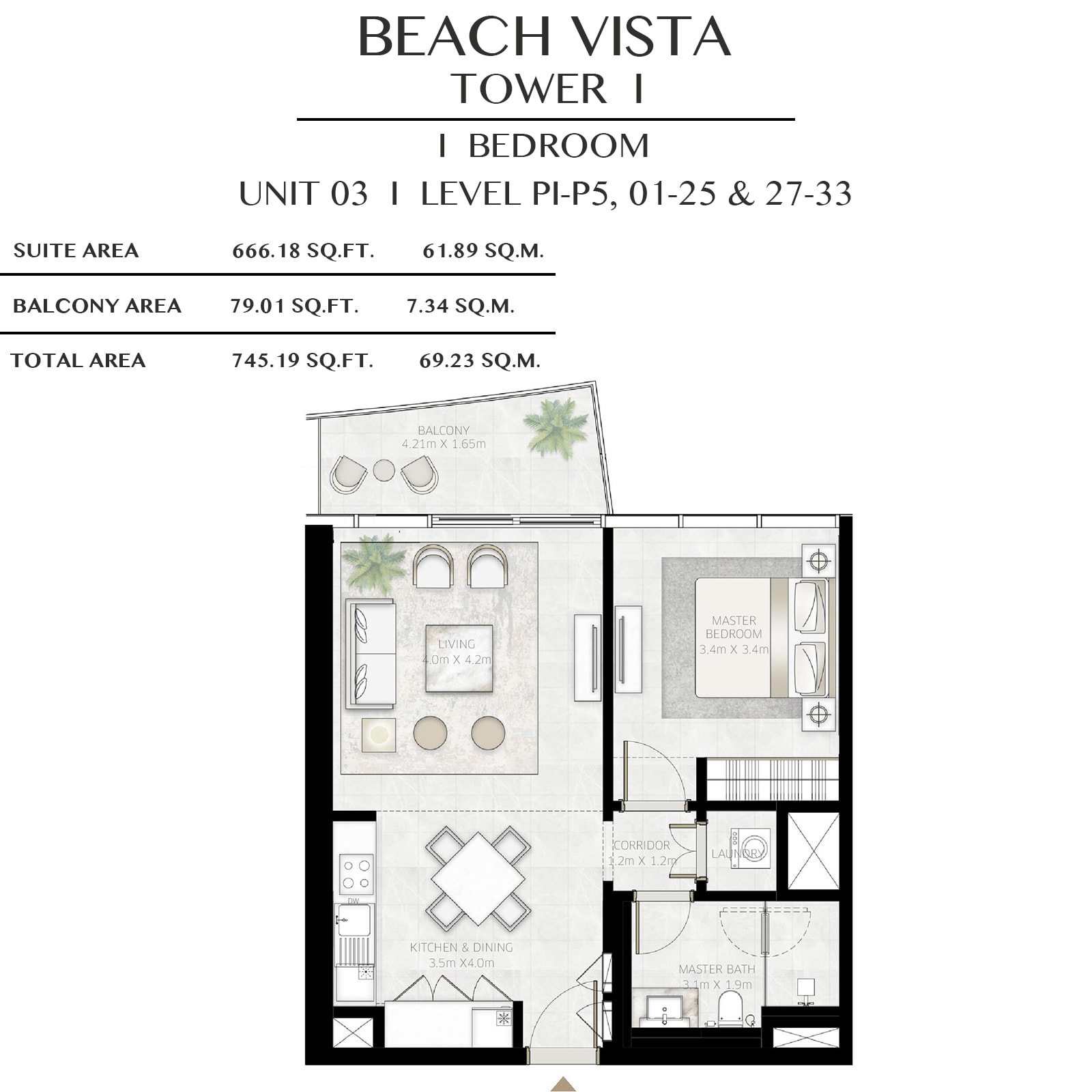 emaar beach vista apartments price dubai