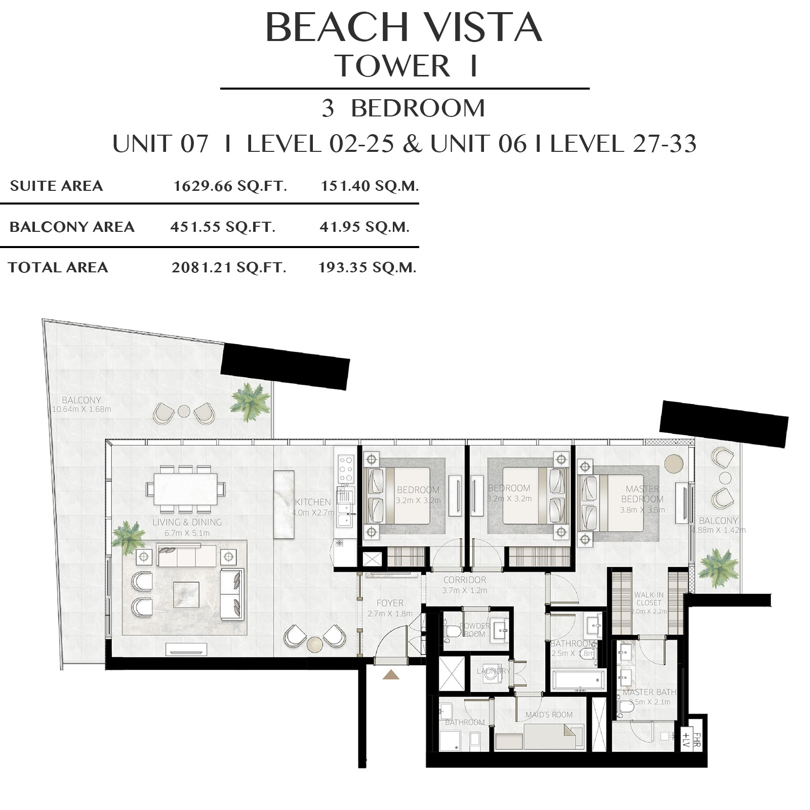 emaar beach vista apartments price dubai