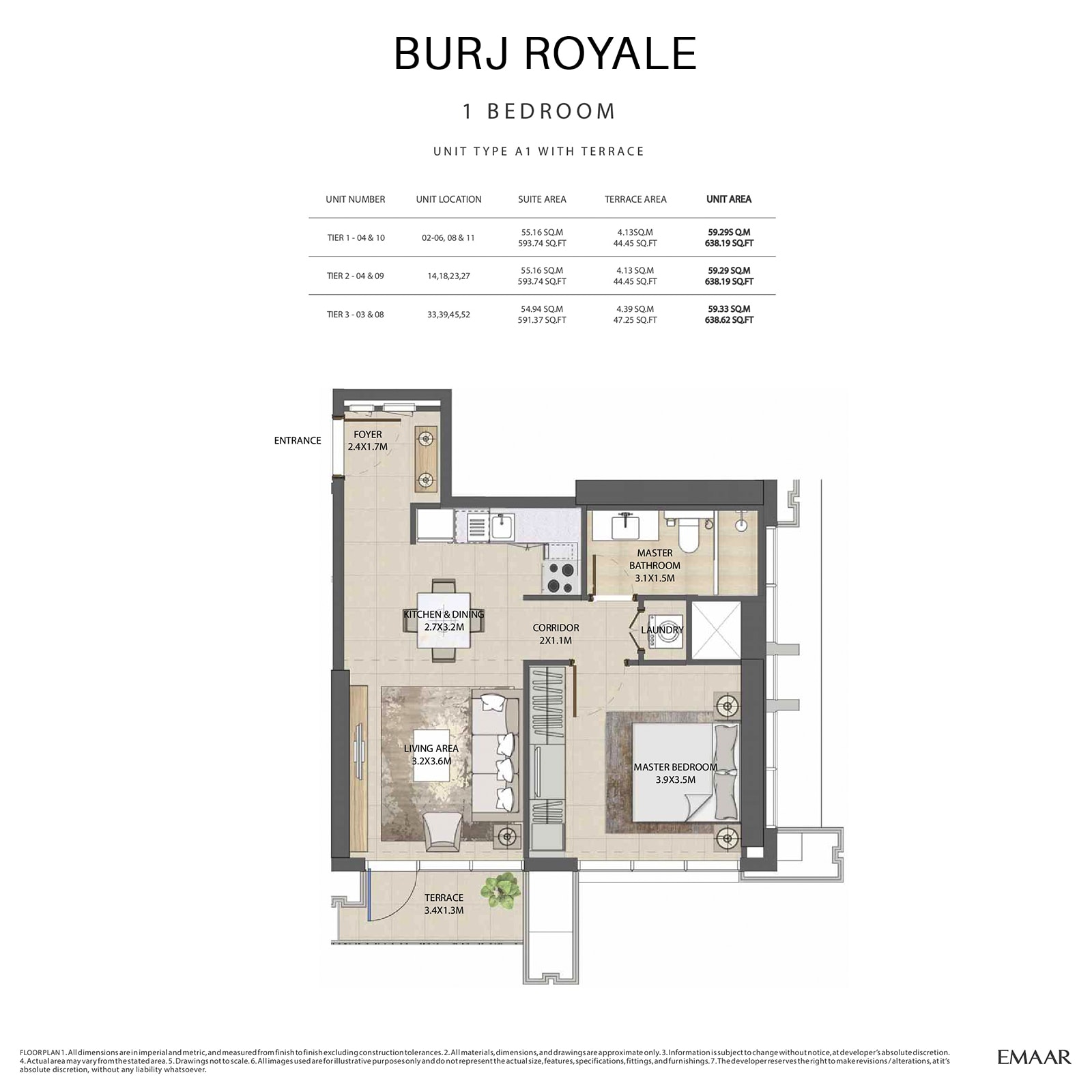 emaar burj royale apartments price dubai