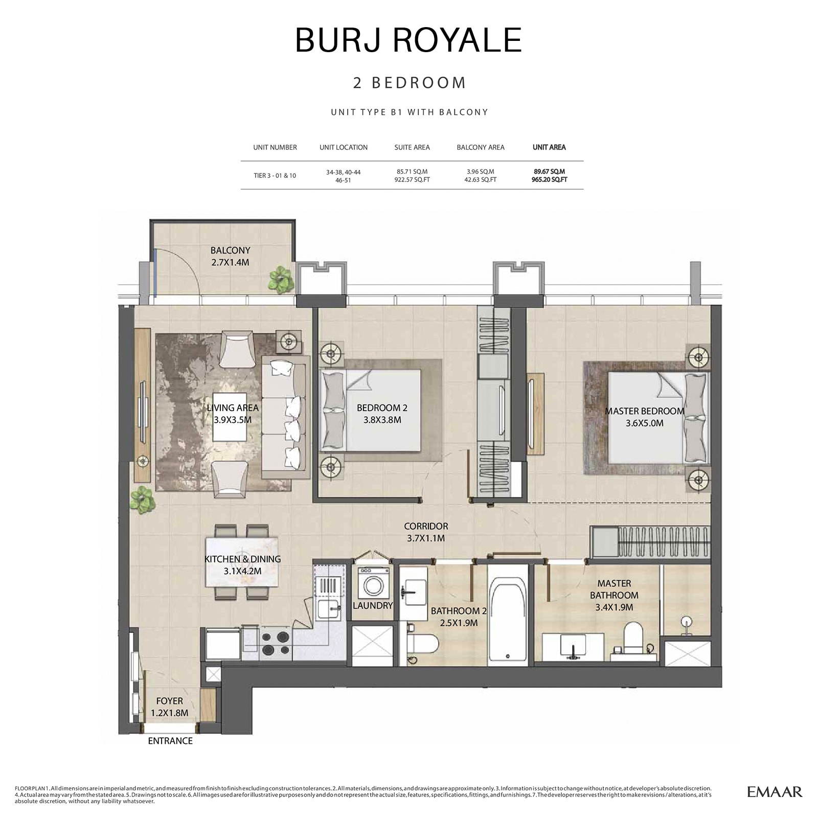 emaar burj royale apartments price dubai