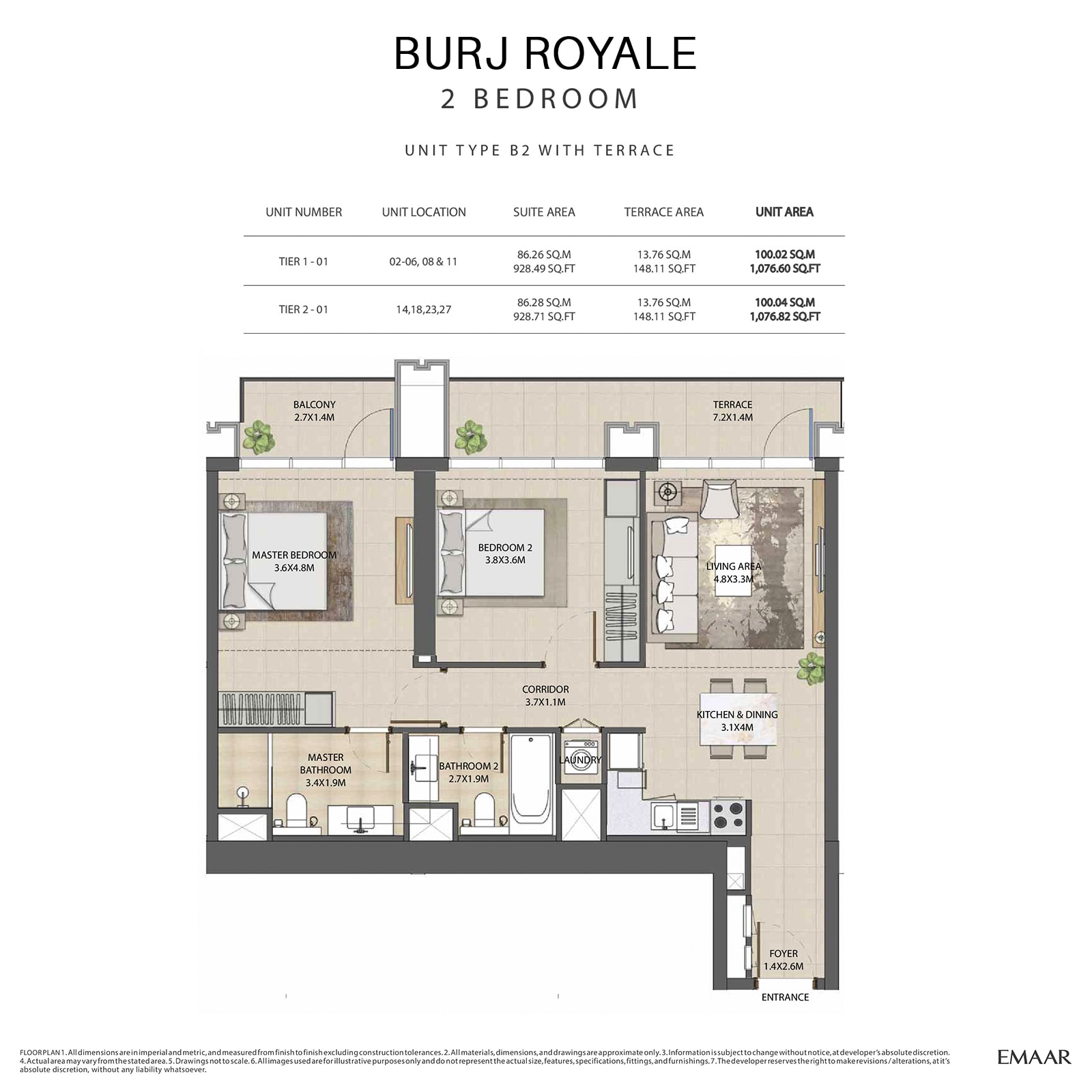 emaar burj royale apartments price dubai