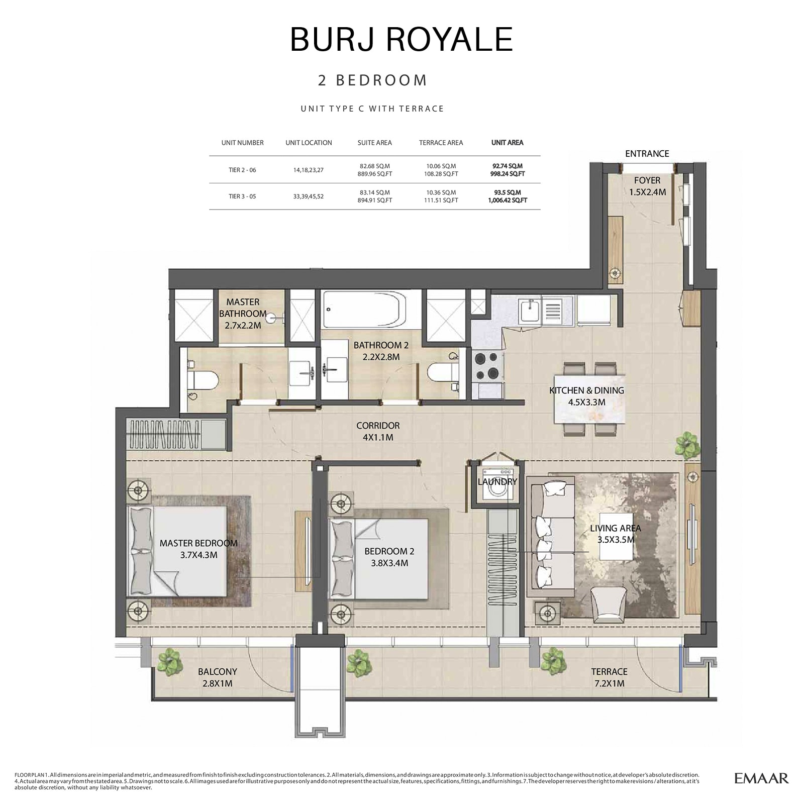 emaar burj royale apartments price dubai