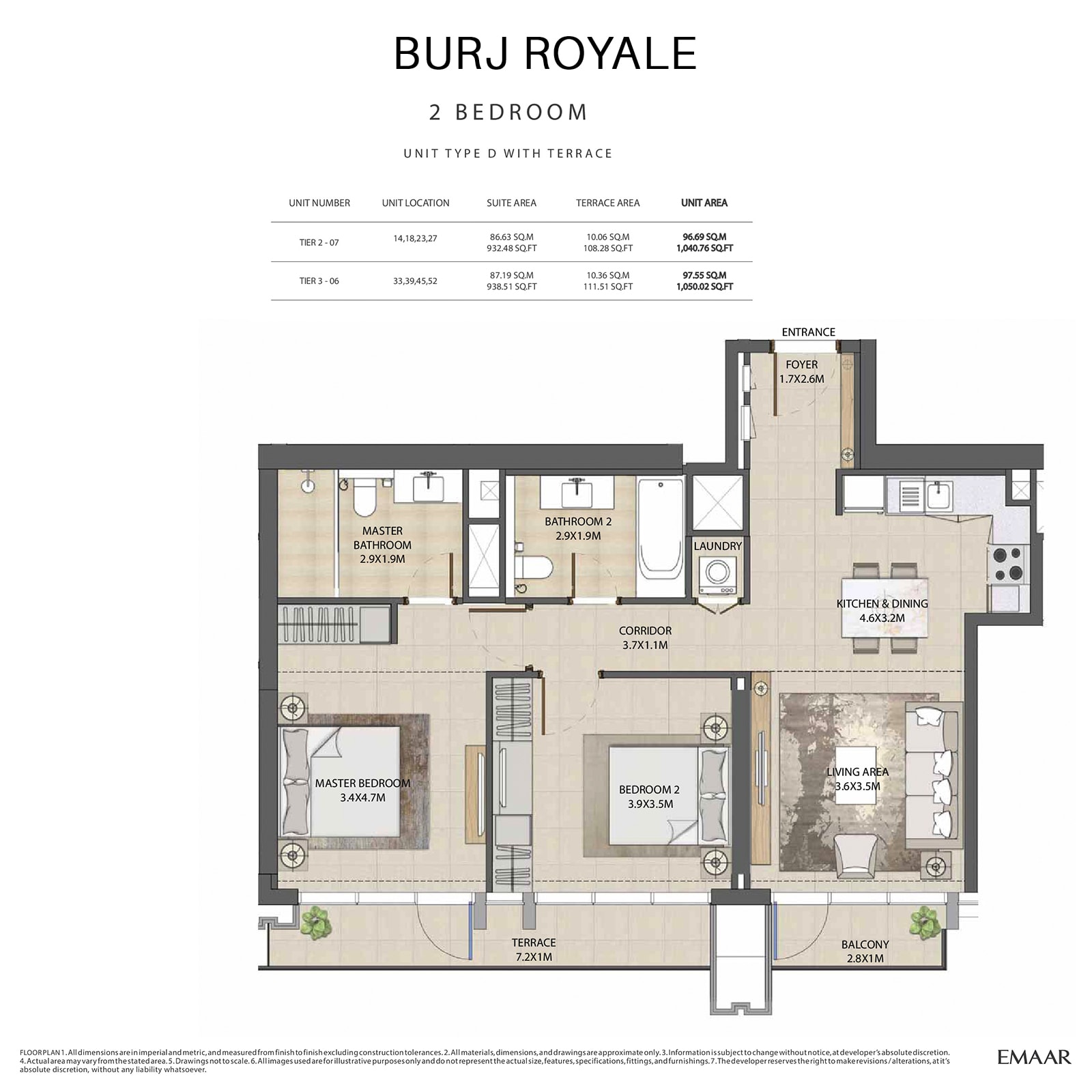 emaar burj royale apartments price dubai