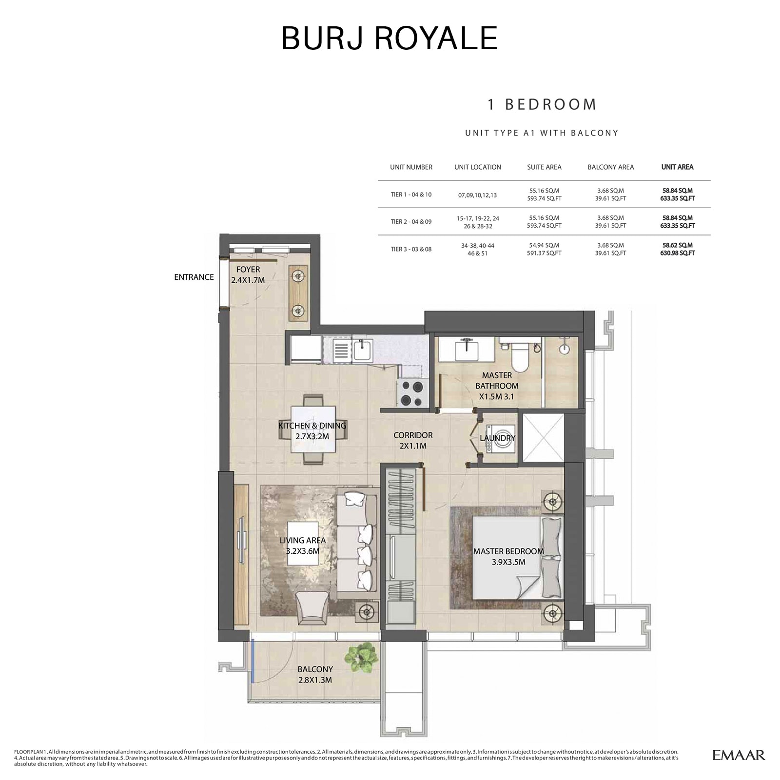 emaar burj royale apartments price dubai