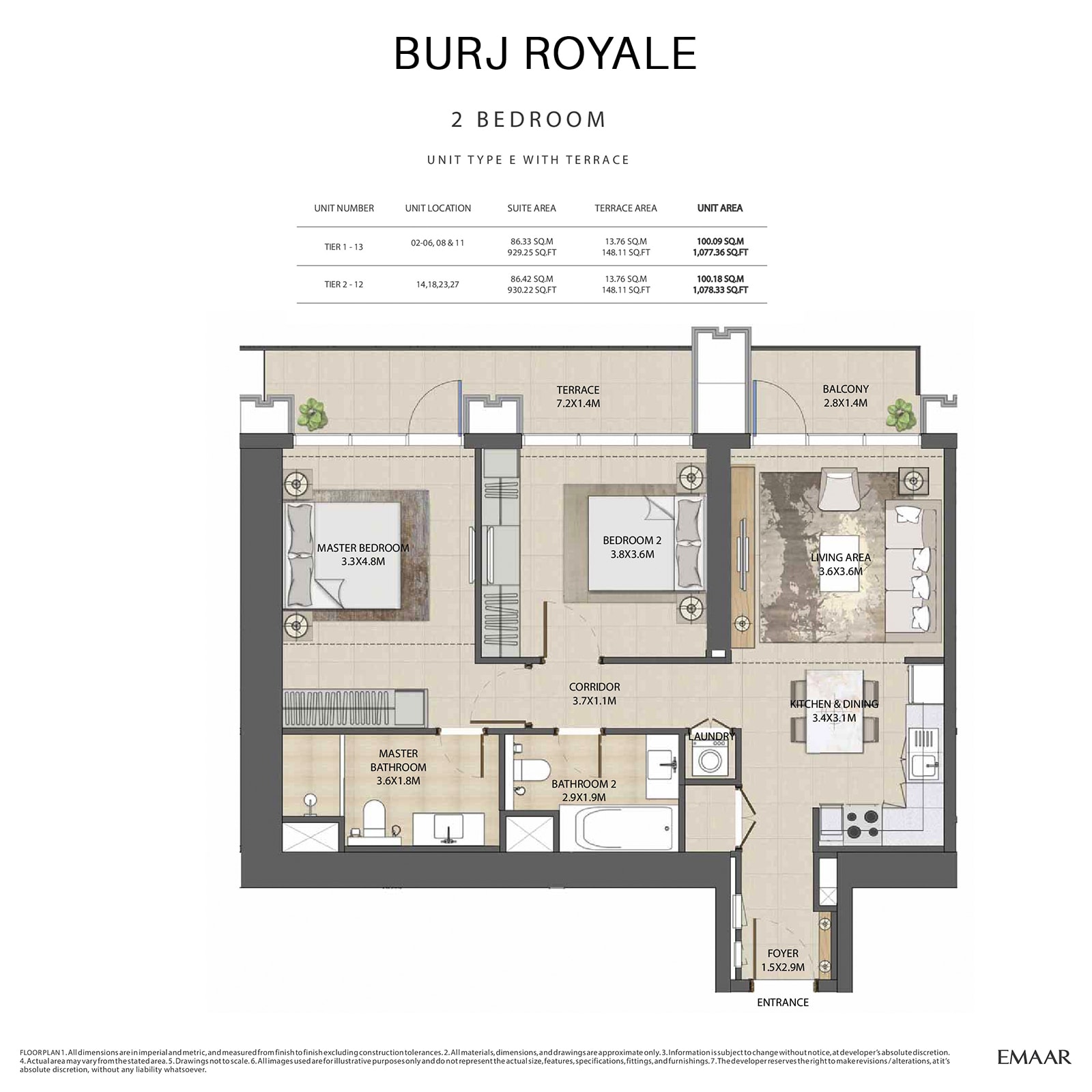 emaar burj royale apartments price dubai