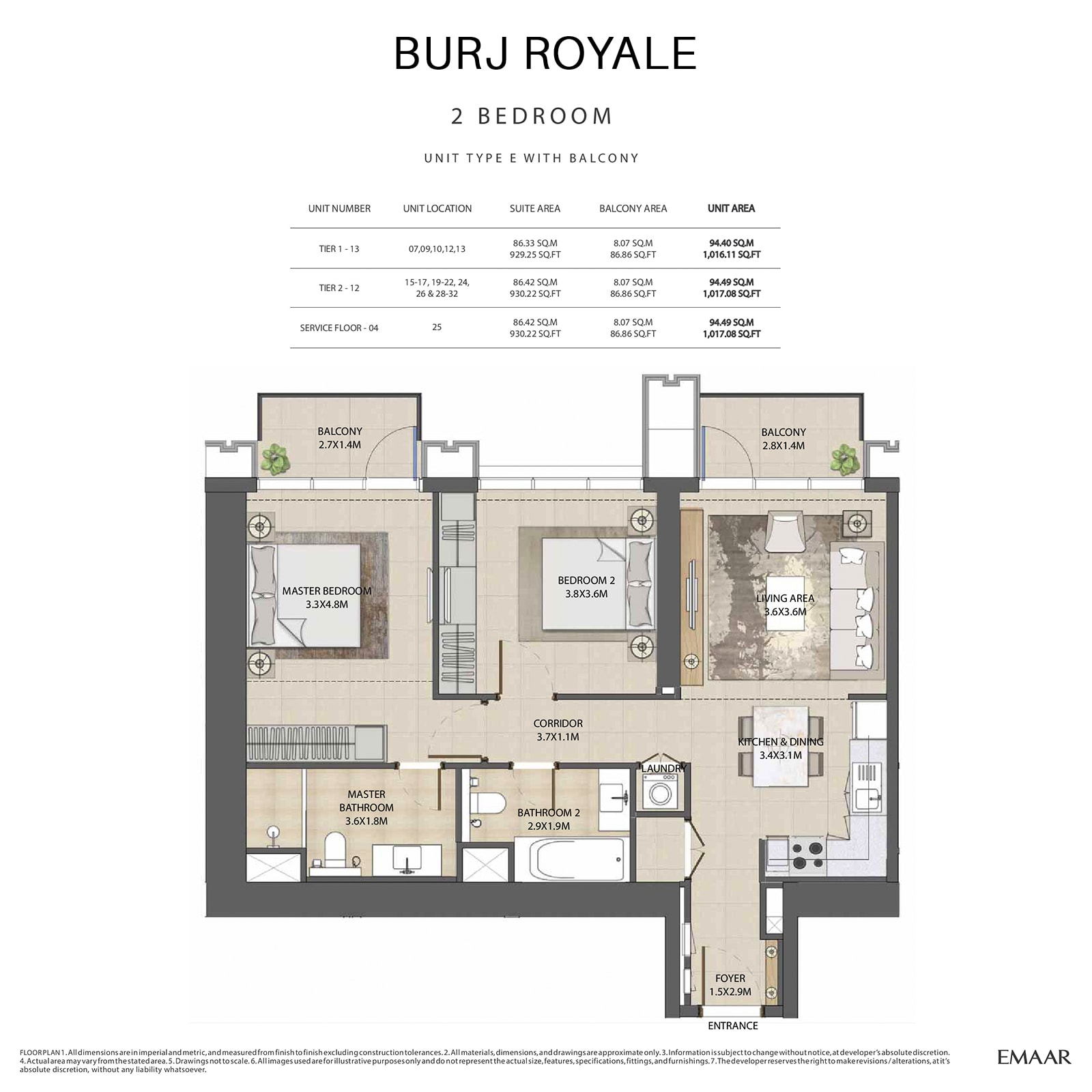 emaar burj royale apartments price dubai
