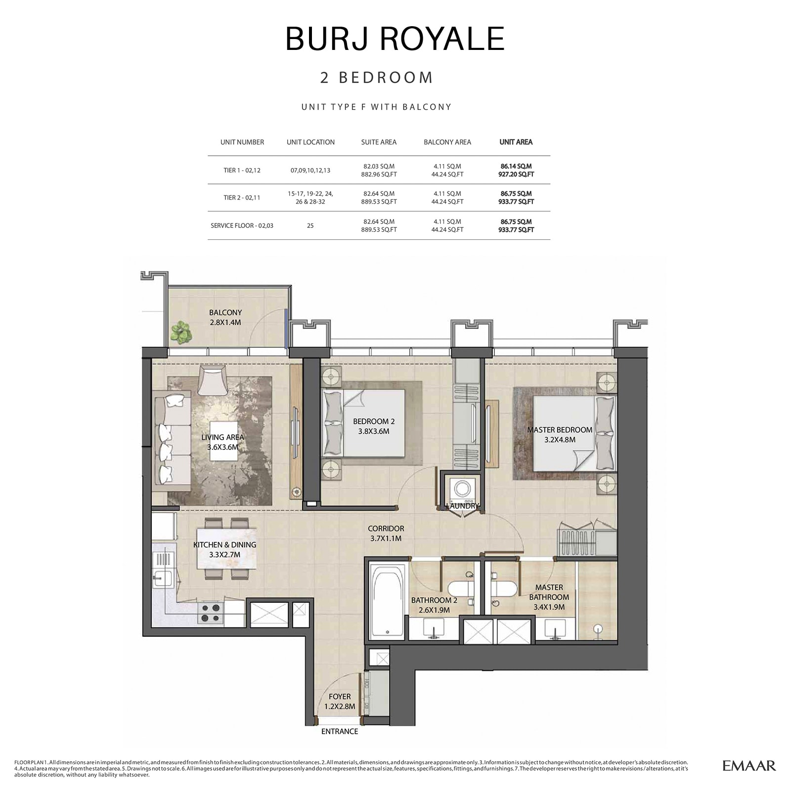 emaar burj royale apartments price dubai