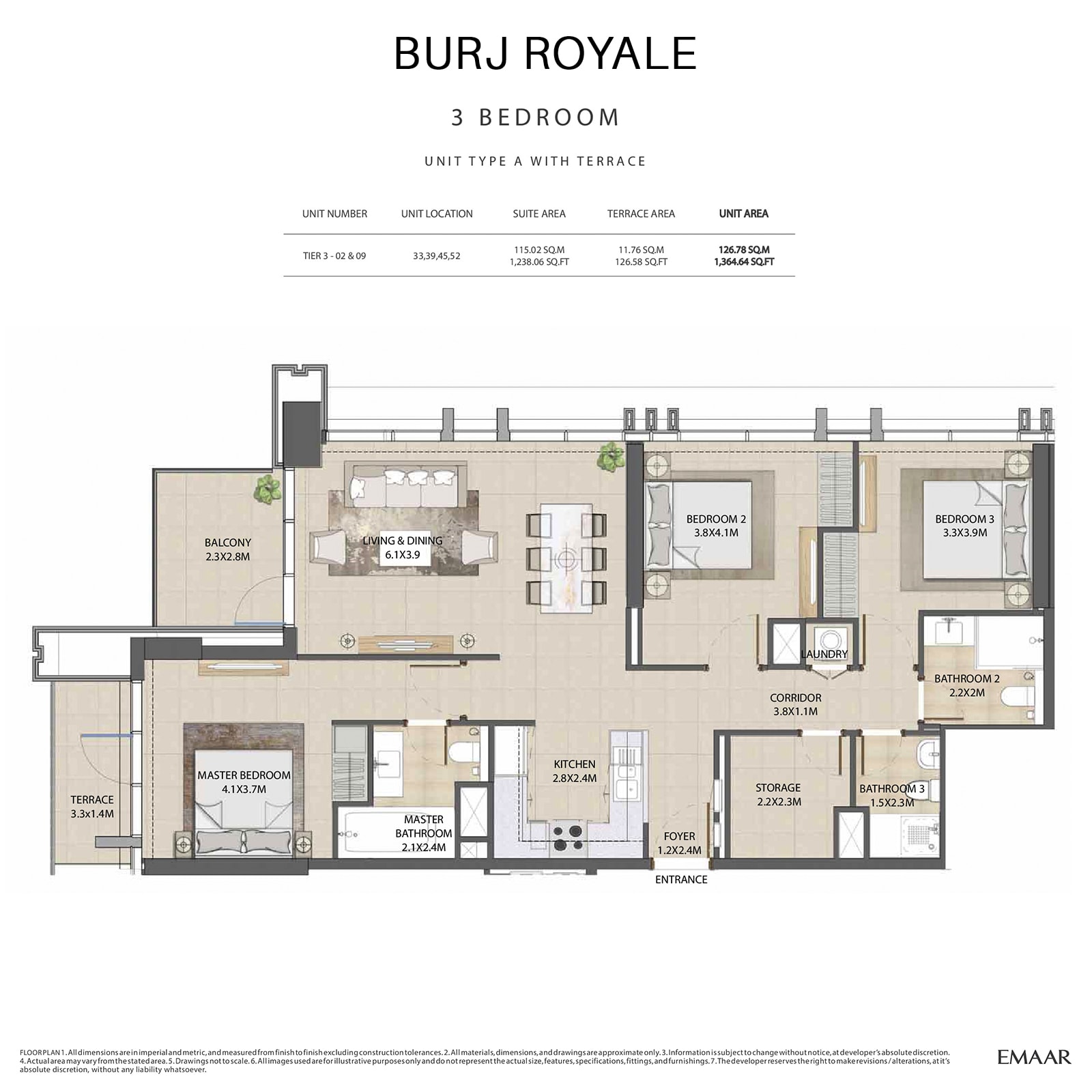emaar burj royale apartments price dubai