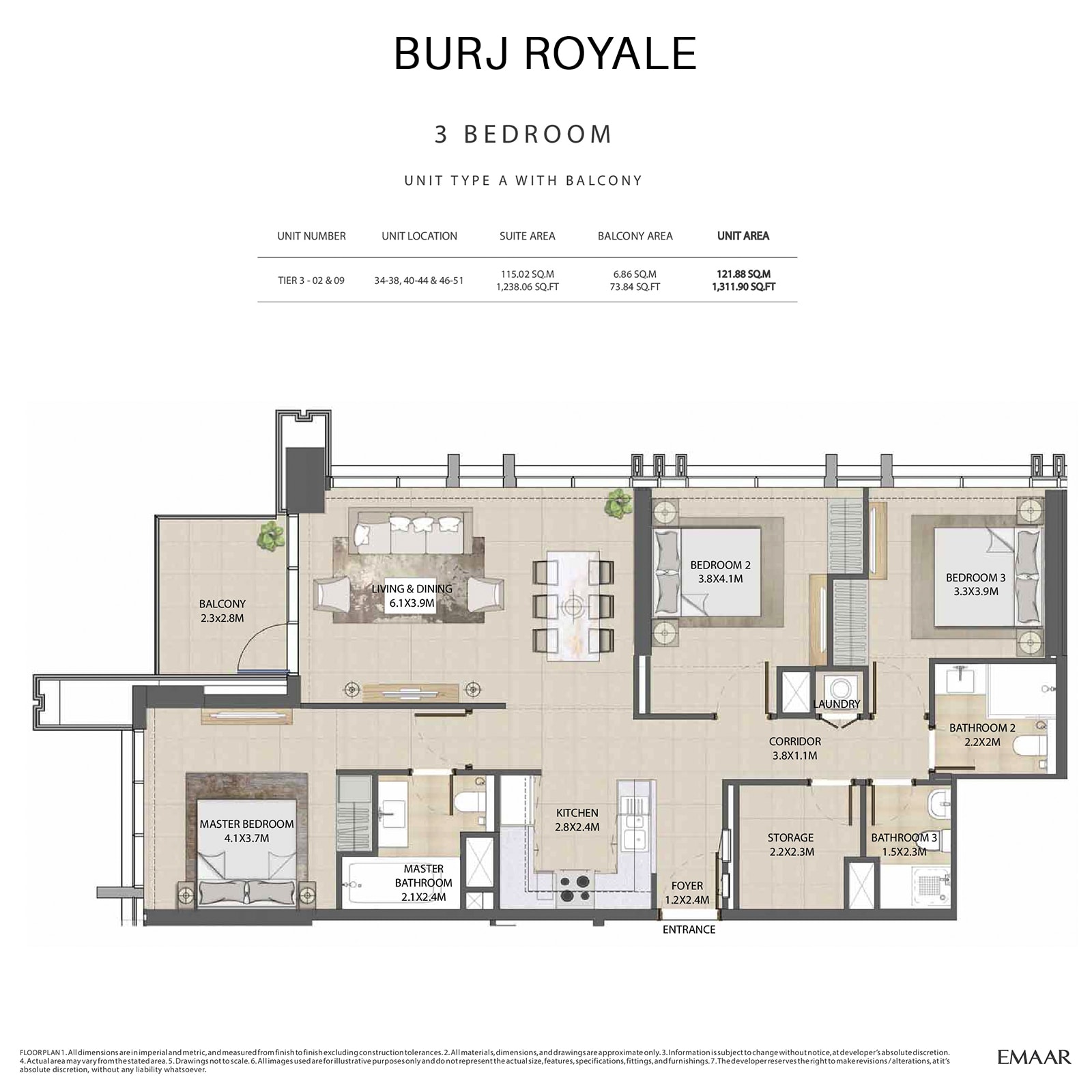 emaar burj royale apartments price dubai