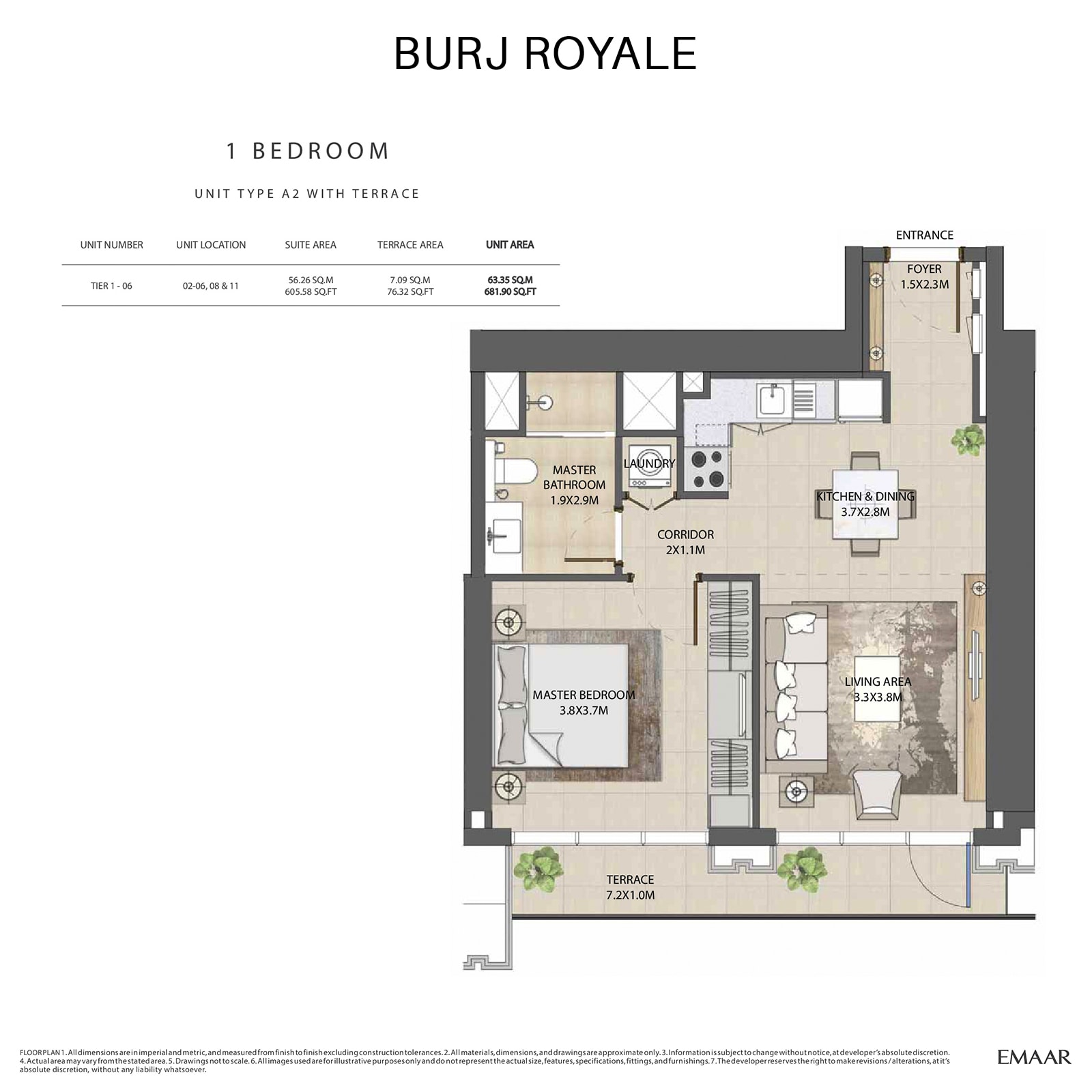 emaar burj royale apartments price dubai