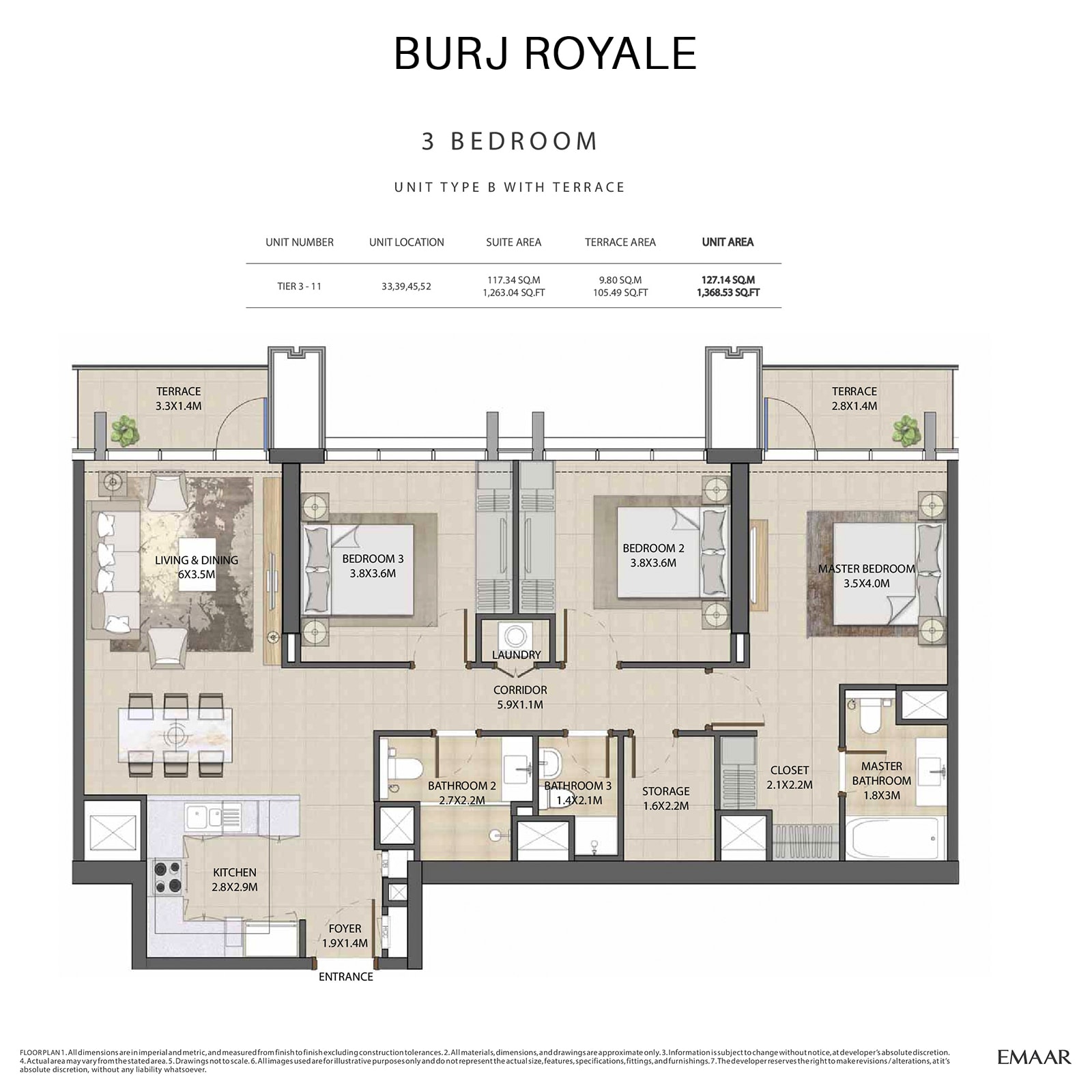 emaar burj royale apartments price dubai