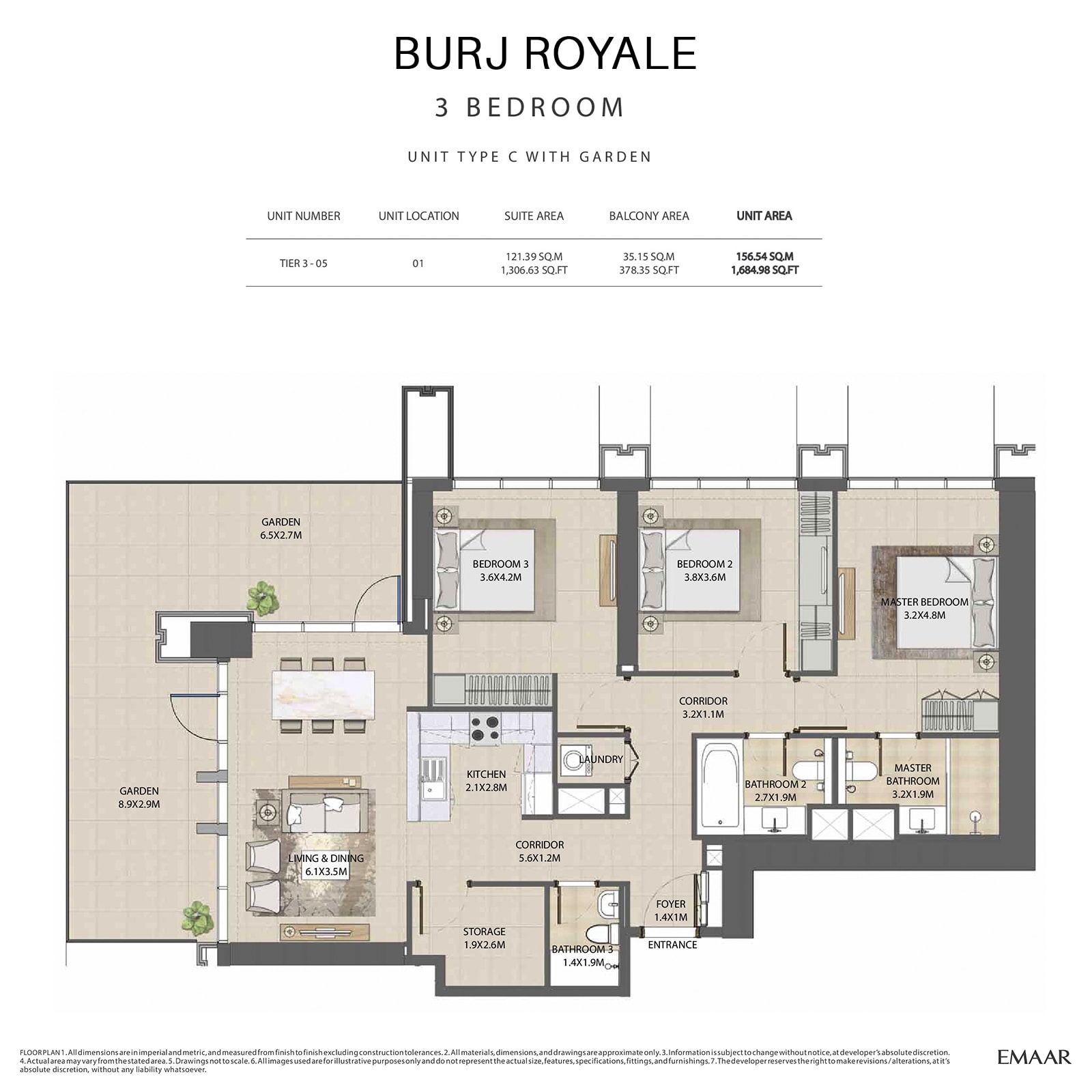 emaar burj royale apartments price dubai