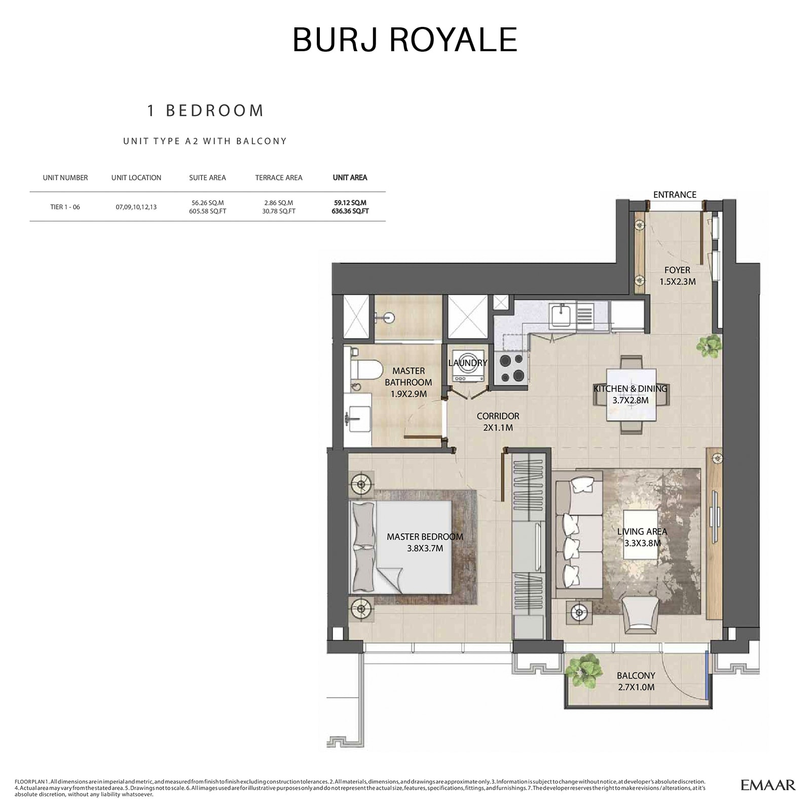 emaar burj royale apartments price dubai
