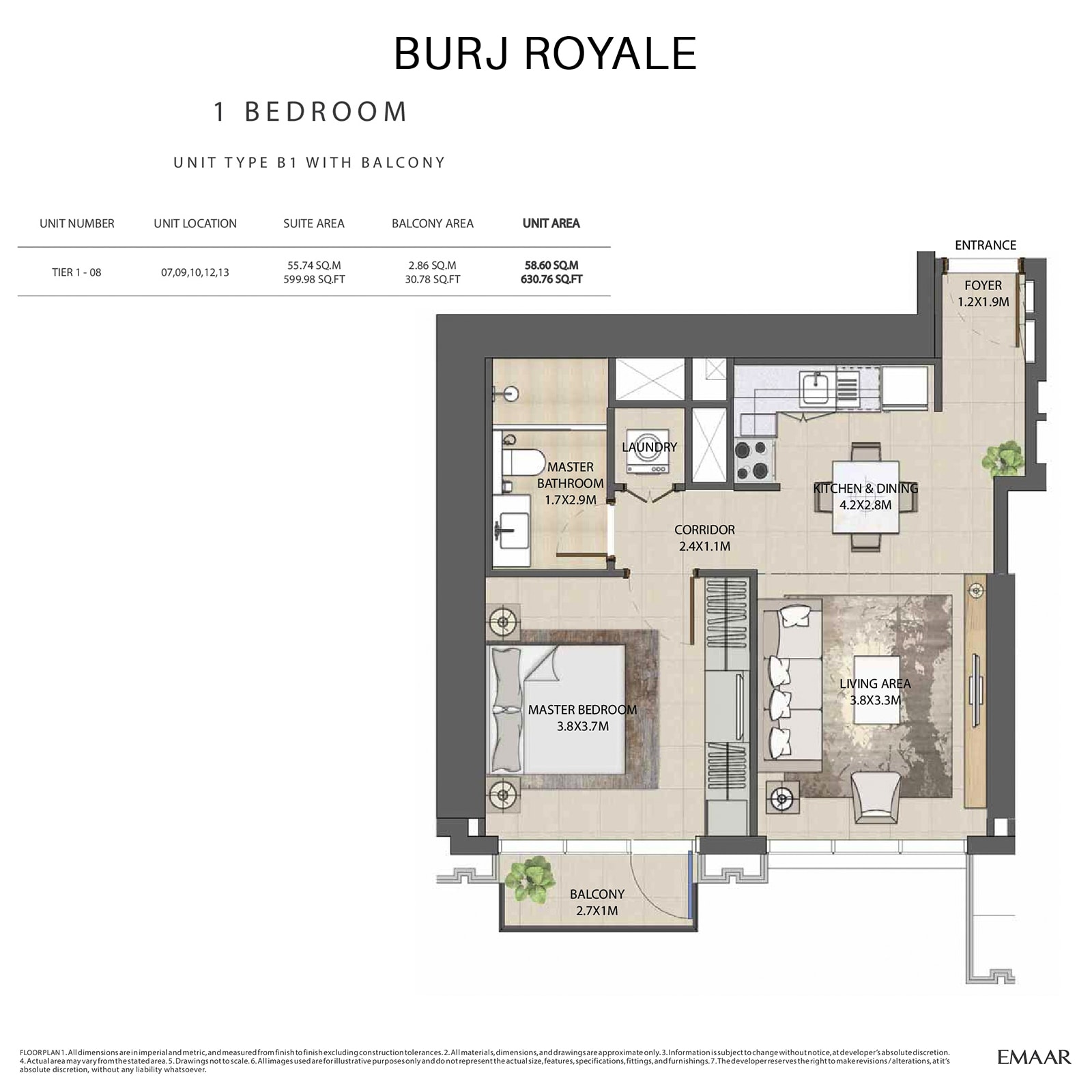emaar burj royale apartments price dubai