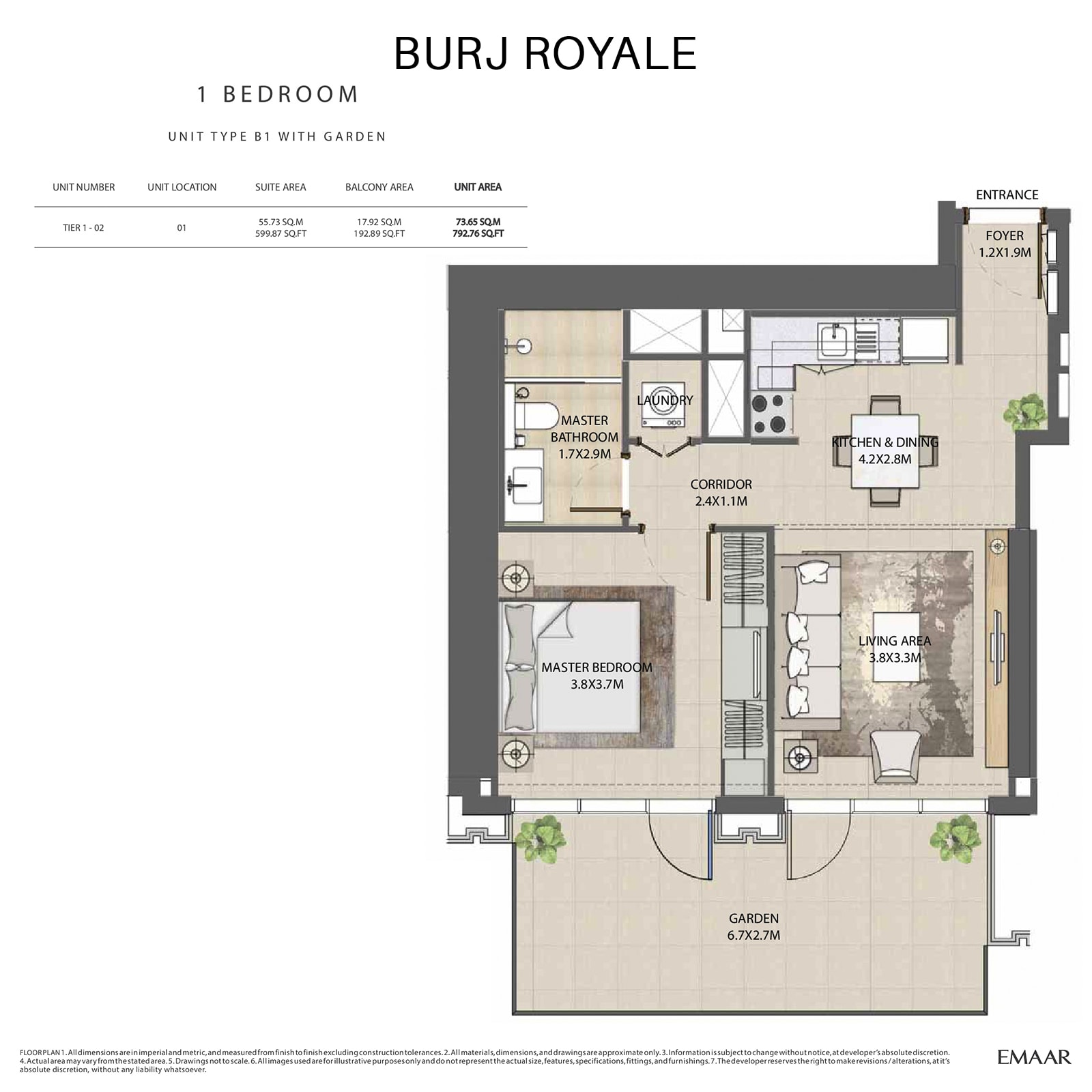 emaar burj royale apartments price dubai