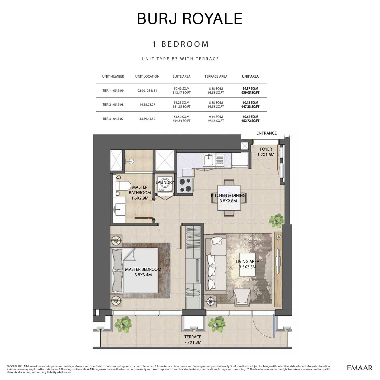 emaar burj royale apartments price dubai