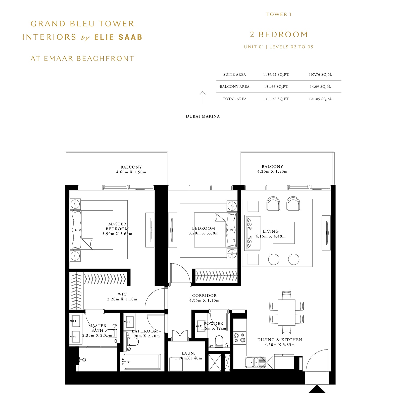 emaar grand bleu tower floor plan dubai