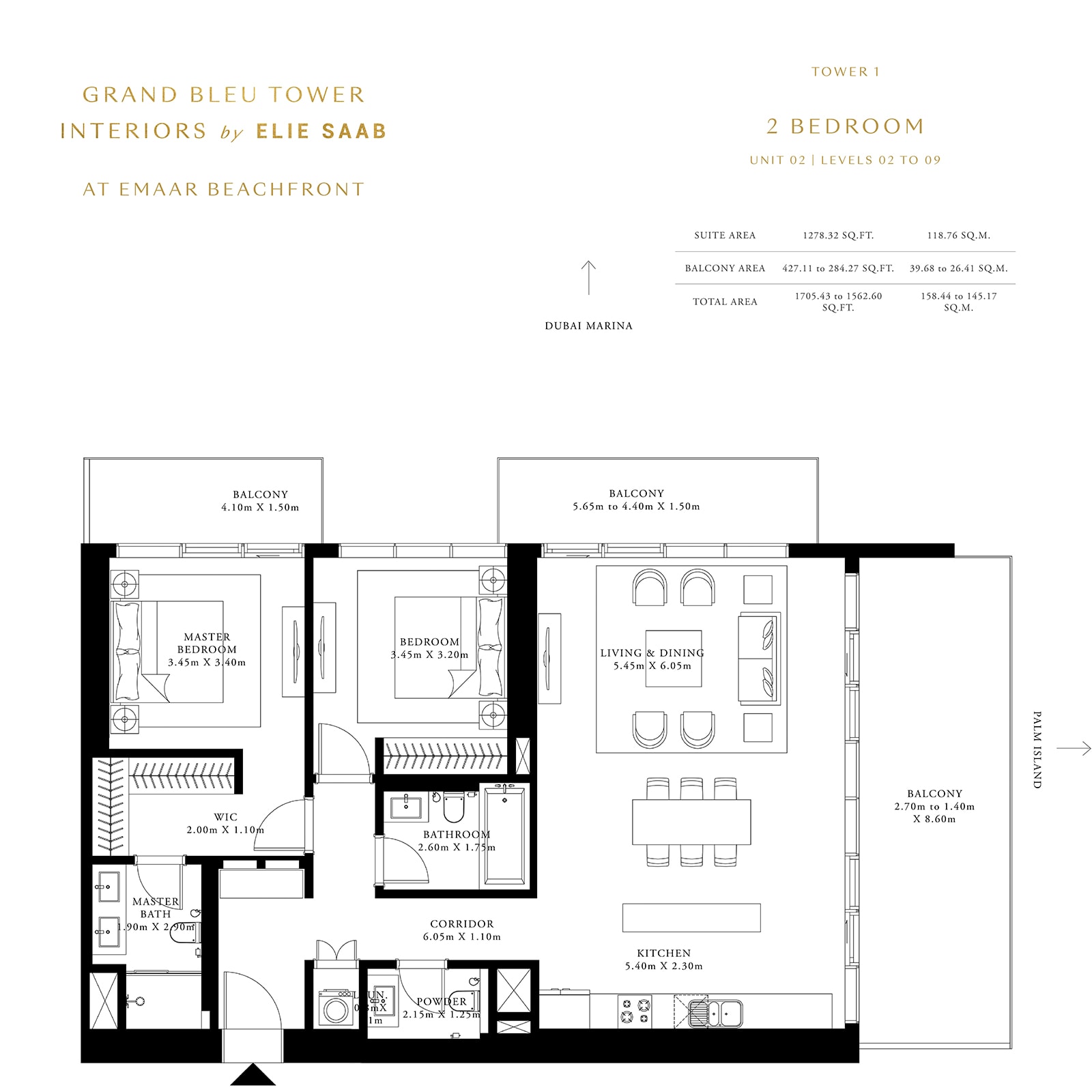 emaar grand bleu tower floor plan dubai