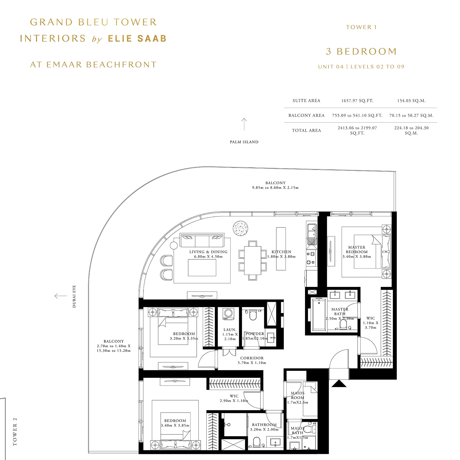 emaar grand bleu tower floor plan dubai