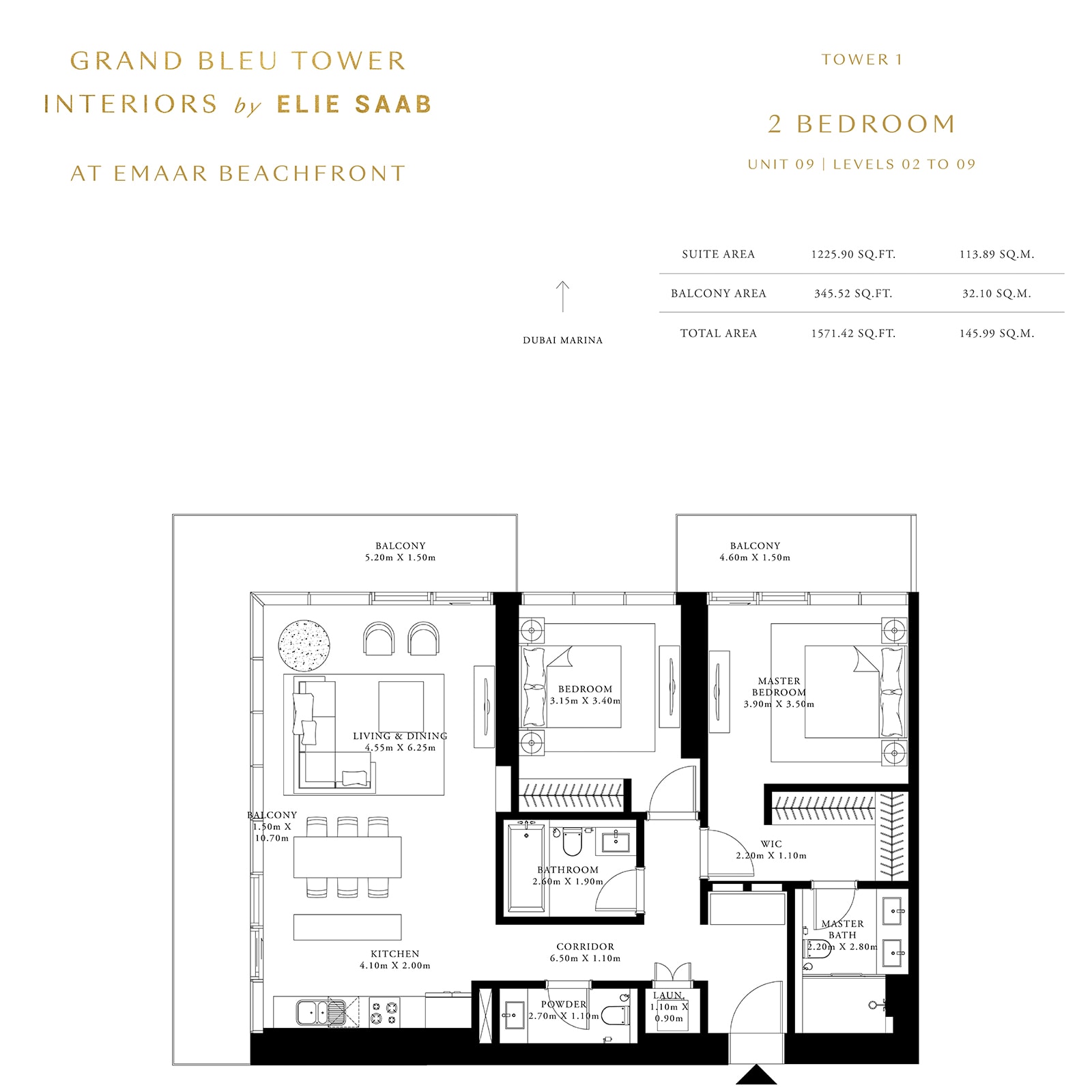 emaar grand bleu tower floor plan dubai