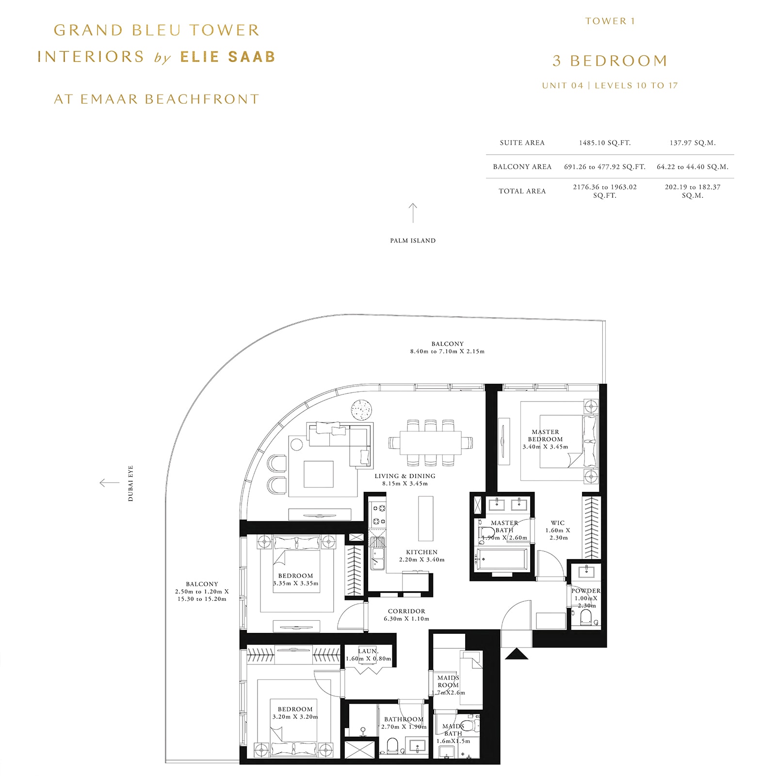 emaar grand bleu tower floor plan dubai