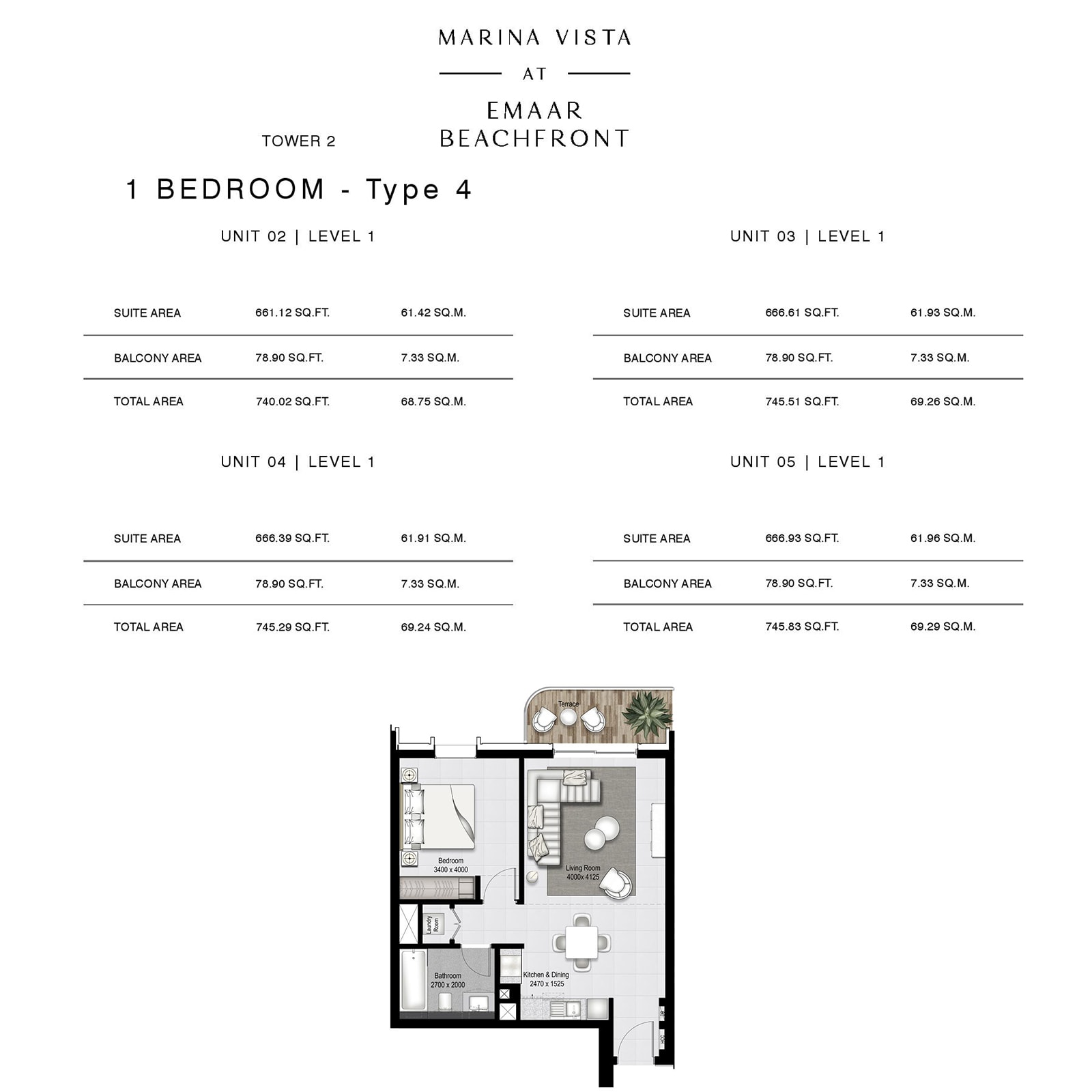 emaar Marina Vista apartments price dubai
