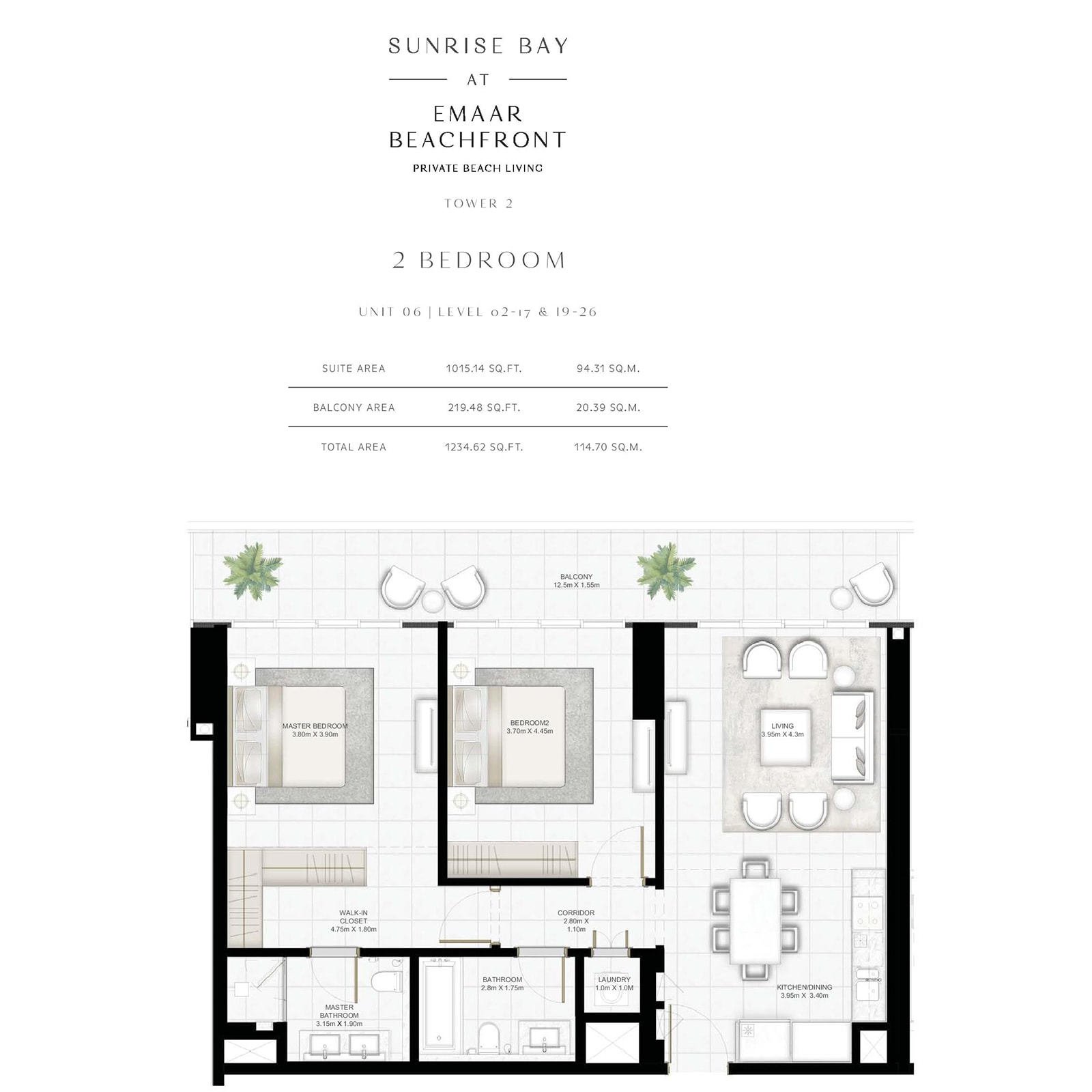 emaar Sunrise Bay apartments price dubai