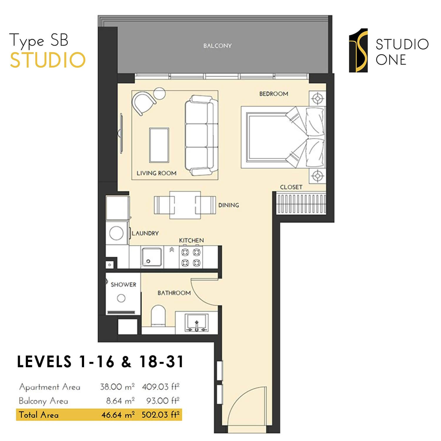 Select Studio One Apartments Tower Marina Gate Dubai UAE