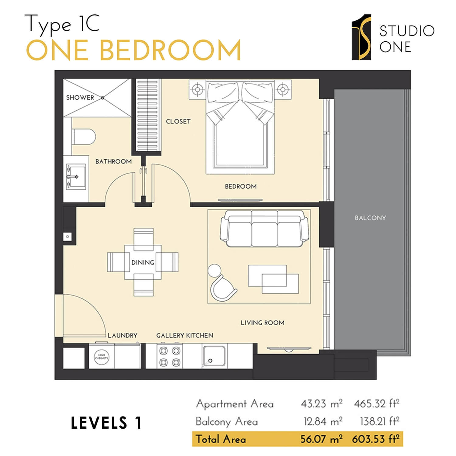 Select Studio One Apartments Tower Marina Gate Dubai UAE