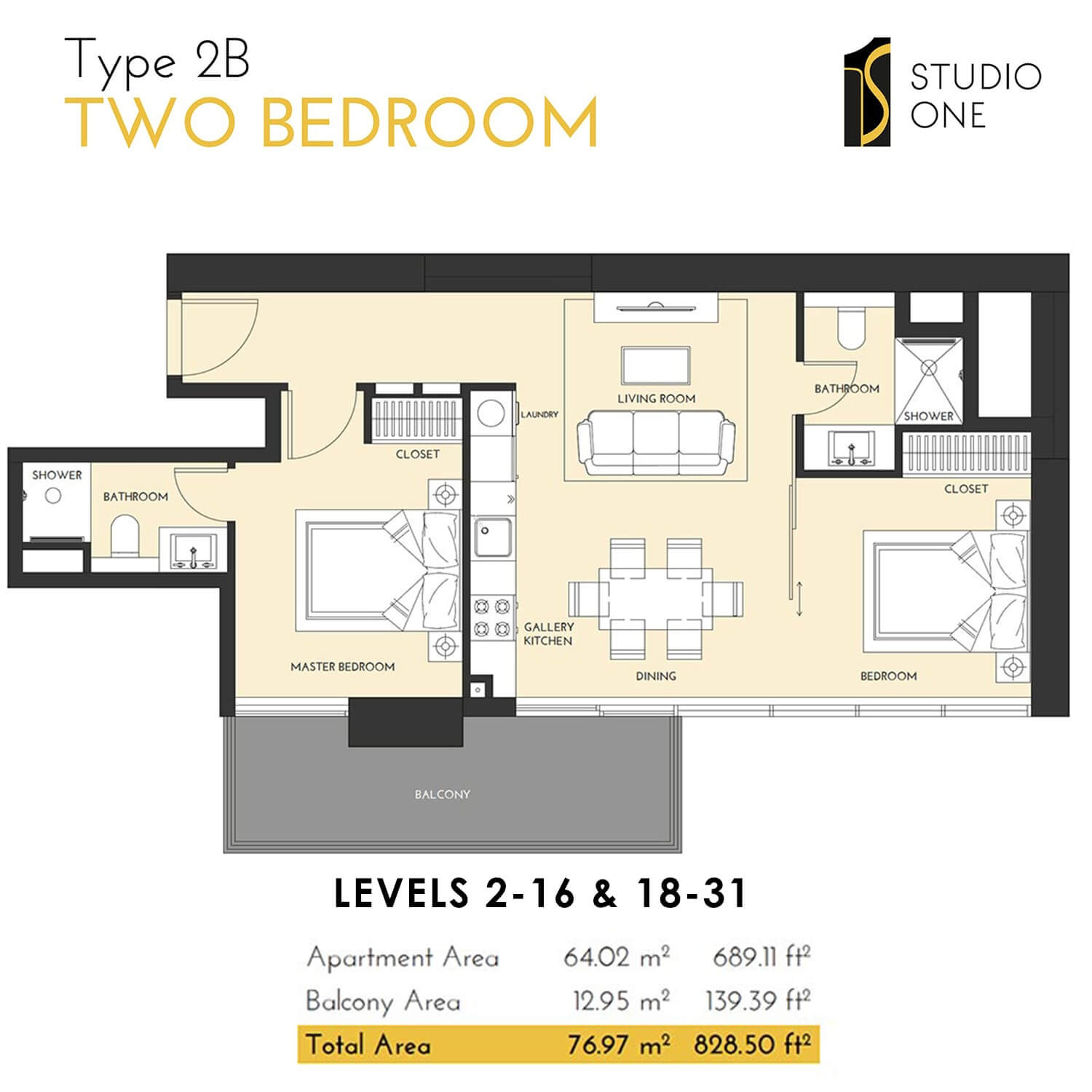 Select Studio One Apartments Tower Marina Gate Dubai UAE